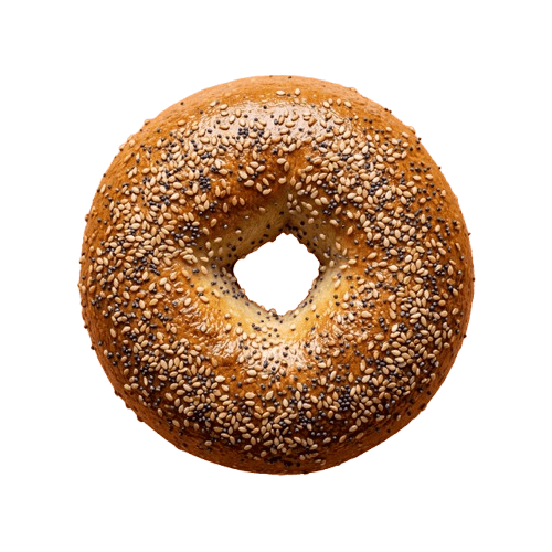 BAGEL WITH SEEDS